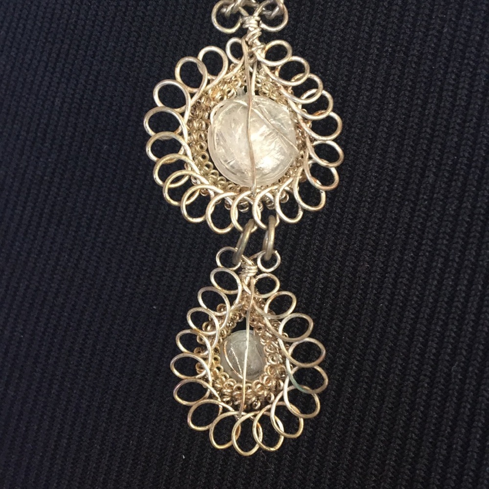 Necklace Blue Stone Handmade Vintage‎ - Picture 4 of 5